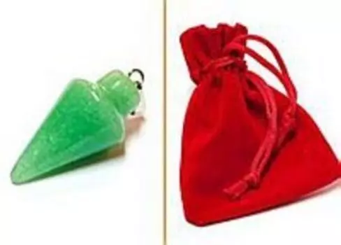 Маятник для биолокации из камня. Нефрит