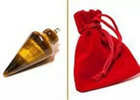 Маятник для биолокации из камня. Тигровый глаз