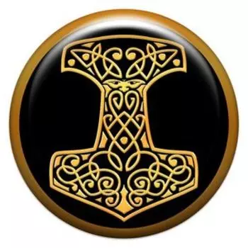 Молот Тора, наклейка из смолы