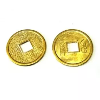 Монета под золото 2 см