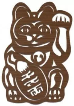 Настенный Талисман Манеки-неко