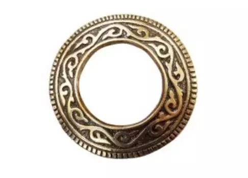 Новгородская кольцевидная фибула (латунь)