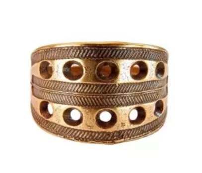 Новгородский решетчатый перстень (латунь)