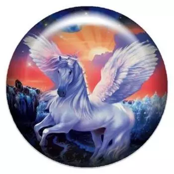 Объемный талисман-наклейка Пегас