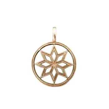 Оберег «Алатырь щит» (латунь)