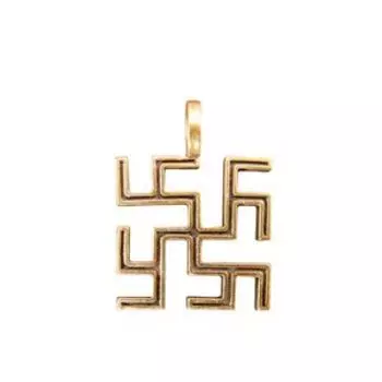 Оберег «Цветок папоротника» (латунь)