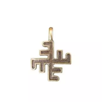 Оберег «Небесный крест» (латунь)