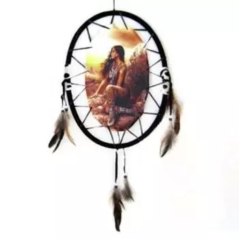 Панно овальное Девушка