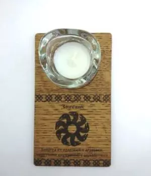 Подсвечник Змеевик со свечой