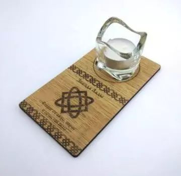 Подсвечник Звезда Лады со свечой