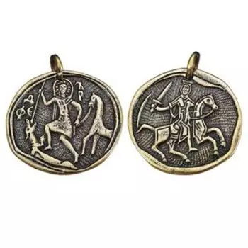 Подвеска двухсторонняя «Актовая печать Александра Невского» (латунь)