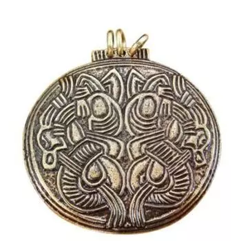 Подвеска «Гнездовские парные драконы» (латунь)