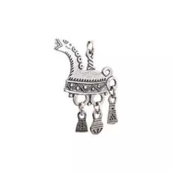 Подвеска «Конек из деревни Бегуницы» (посеребрение)