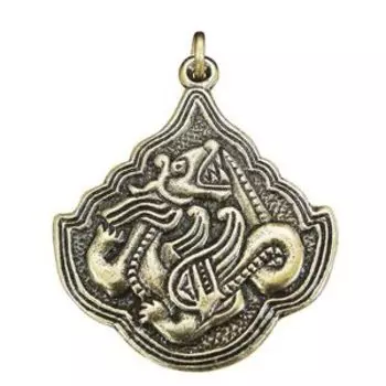 Подвеска «Костяной дракон» (латунь)