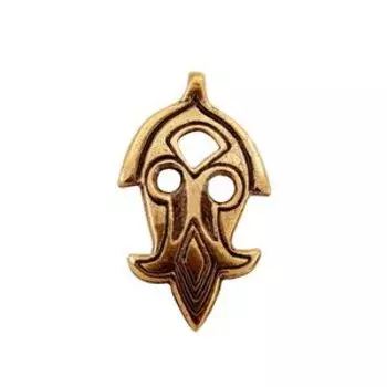 Подвеска «Личина воина» (латунь)