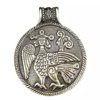 Подвеска литая «Алконост» (латунь)