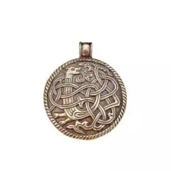 Подвеска литая «Неведомый зверь» (латунь)