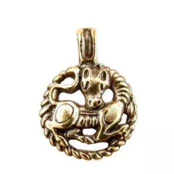 Подвеска литая «Скандинавский чудо-зверь» (латунь)