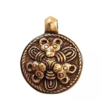 Подвеска новгородская «Три медведя» (латунь)