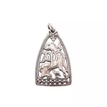 Подвеска прорезная «Диво-зверь» (посеребрение)
