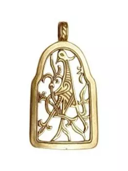 Подвеска прорезная «Птица с переплетённым хвостом»