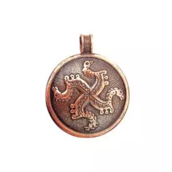 Подвеска простая «Солнцеворот» (медь)
