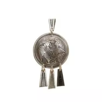 Подвеска шумящая «Алконост» (мельхиор)