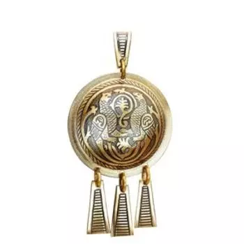 Подвеска шумящая «Симарглы» (латунь)