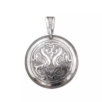 Подвеска «Суздальские голуби» (посеребрение)