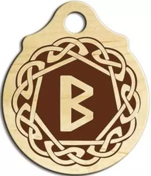 Подвеска-талисман Беркана, клен