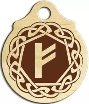 Подвеска-талисман Феху, клен