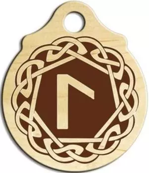 Подвеска-талисман Лагуз, клен