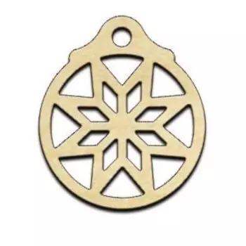 Подвеска-талисман Звезда Алатырь (клен)