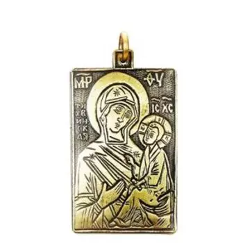 Подвеска «Тихвинская Богоматерь» (латунь)