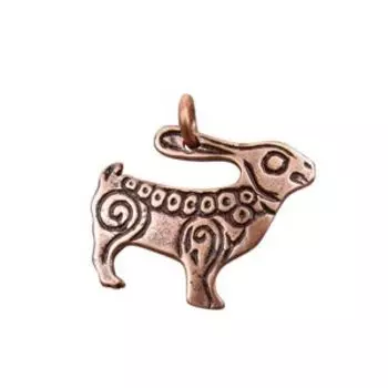Подвеска «Заяц» (медь)