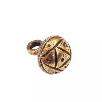 Пуговица-кафтанка простая (латунь)