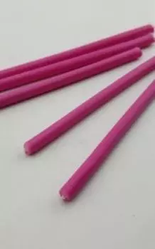 Розовые часовые свечи 5 шт