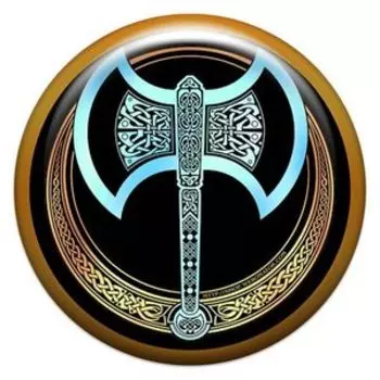 Секира Перуна, наклейка из смолы