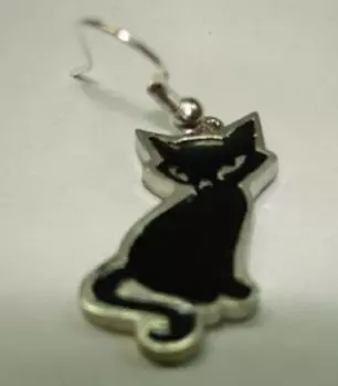 Серьга Кот