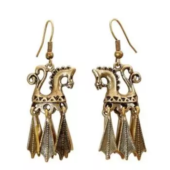 Серьги Лошадки (латунь)