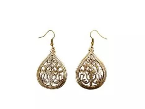 Серьги прорезные «Плодородие» (размер 44х32 мм)