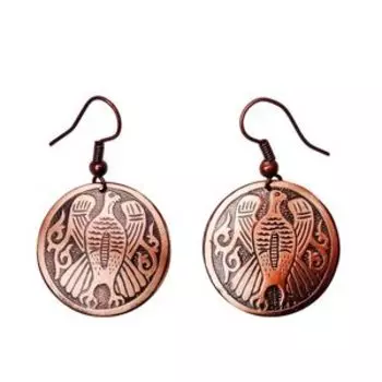 Серьги «Соколы» (медь)