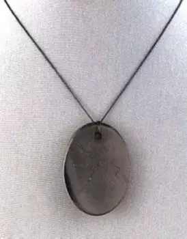 шунгитовый оберег овал