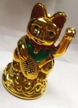 Статуэтка Манеки-неко на батарейках NS006