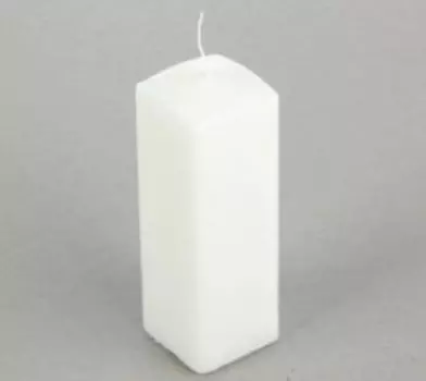 Свеча алтарная куб малый белый