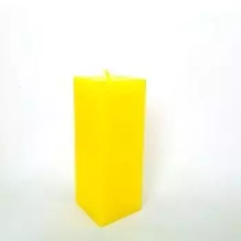 Свеча алтарная куб малый желтый