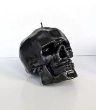 Свеча череп Черный парафин