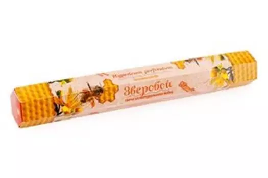 Свеча из вощины с зверобоем