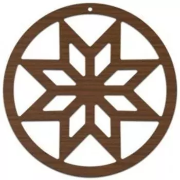 Талисман настенный Звезда Алатырь (Крест Сварога)