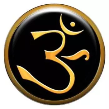Талисман «ОМ», наклейка из смолы